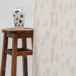 Oasis Slub Textured Sheer Curtains- Cream