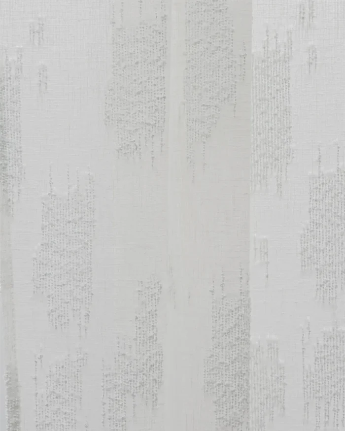 Oasis Slub Textured Sheer Ripple Fold Curtains- Rice Paper - Image 2