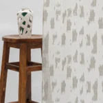 Oasis Slub Textured Sheer Curtains- White/Gray