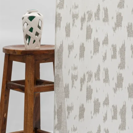 Curtains | Oasis Slub Textured Sheer - WhiteGray - Curtain | Curtain Avenue