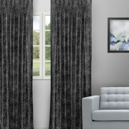 Curtains | Only Black Grey - Curtain image | Curtain Avenue