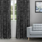 Only - Black/Gray Ripple Fold Drapes