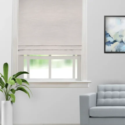 Roman Shades | Opex Champagne - Roman Shade (Webp) | Curtain Avenue
