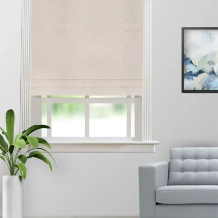 Roman Shades | Opus Beige - Roman (Webp) | Curtain Avenue