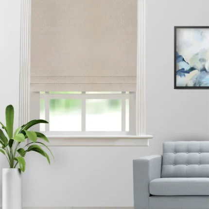 Roman Shades | Opus Sand - Roman Shade (Webp) | Curtain Avenue