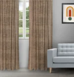 Oreo - Coffee/ Gold Ripple Fold Drapes