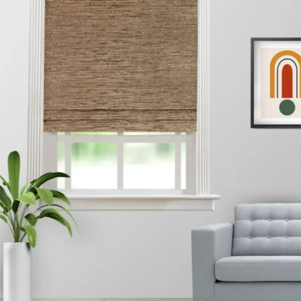 Roman Shades | Oreo Coffee Gold - Roman Shade (Webp) | Curtain Avenue