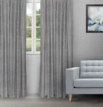 Oreo - Dark Gray Ripple Fold Drapes