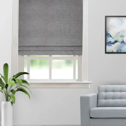 Roman Shades | Oreo Dark Grey - Roman Shade (Webp) | Curtain Avenue