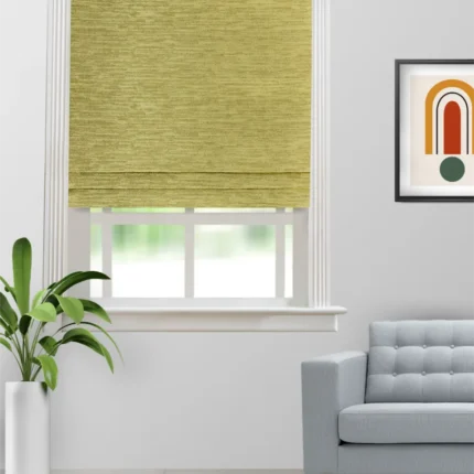Roman Shades | Oreo Peridot - Roman Shade (Webp) | Curtain Avenue