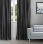 Orlando - Black Ripple Fold Drapes