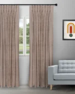 Orlando - Coffee Custom Curtains