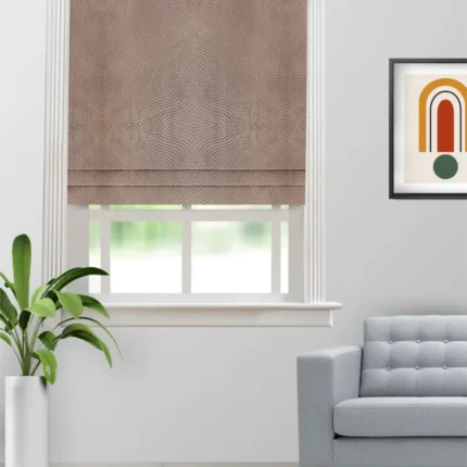 Roman Shades | Orlando Coffee - Roman Shade (Webp) | Curtain Avenue