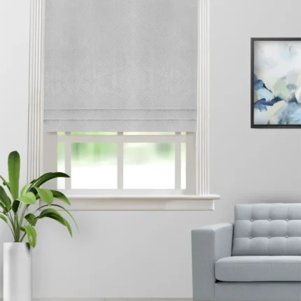 Roman Shades | Orlando Gray - Roman Shade (Webp) | Curtain Avenue