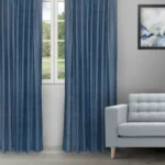 Orlando - Navy Ripple Fold Panels