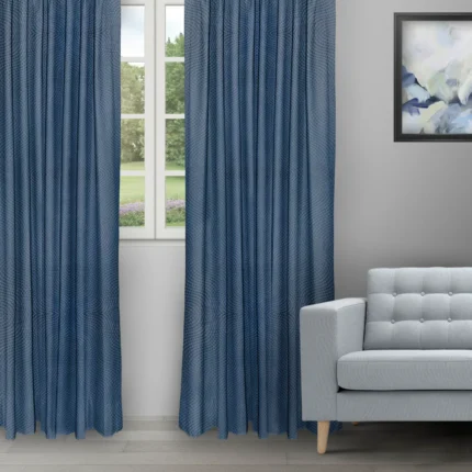Ripple Fold Drapes | Orlando Navy - Ripple Fold image | Curtain Avenue