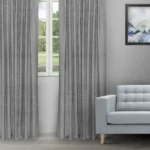 Orlando - Slate Ripple Fold Drapes