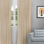 Sand Bubble - Beige Custom Curtains