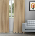 Sand Bubble - Gold Ripple Fold Drapes