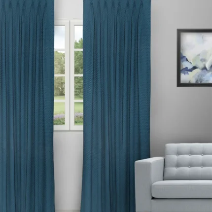 Curtains | Sand Bubble Navy - Curtain (Webp) | Curtain Avenue