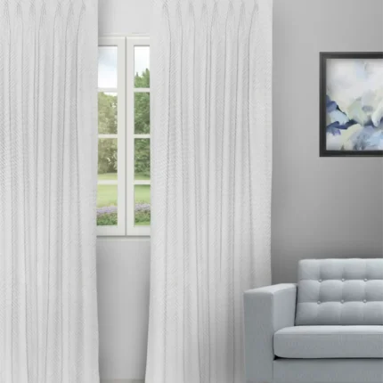 Curtains | Sand Bubble Snow White - Curtain (Webp) | Curtain Avenue