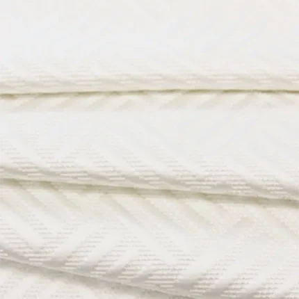 Ripple Fold Drapes | Sand Bubble Snow White - Folded (Webp) | Curtain Avenue