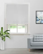 Sand Bubble - Snow White Roman Shades