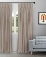 Sand Bubble - Taupe Custom Curtains