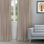Sand Bubble - Taupe Ripple Fold Drapes