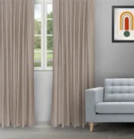 Sand Bubble - Taupe Ripple Fold Drapes