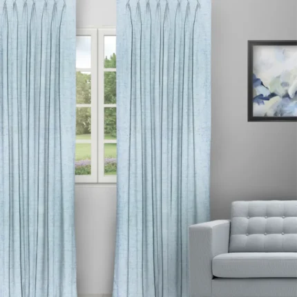 Curtains | Sand Texture Aqua - Curtain (Webp) | Curtain Avenue