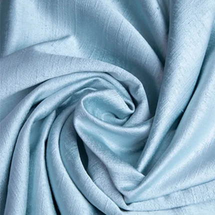Roman Shades | Sand Texture Aqua - Folded (Webp) | Curtain Avenue