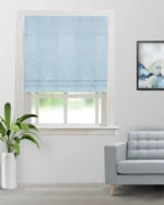 Sand Texture - Aqua Roman Shades