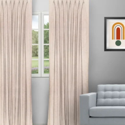 Curtains | Sand Texture Beige - Curtain (Webp) | Curtain Avenue