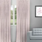 Sand Texture - Blush Custom Curtains