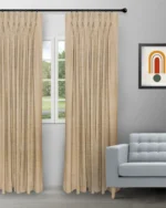 Sand Texture - Gold Custom Curtains