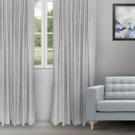 Ripple Fold Drapes | Sand Texture Gray - Ripple Fold image | Curtain Avenue