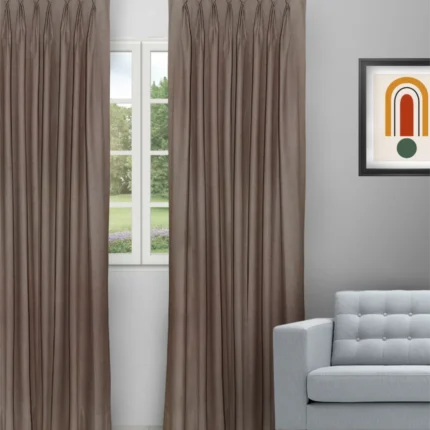 Curtains | Sand Texture Mocha - Curtain (Webp) | Curtain Avenue