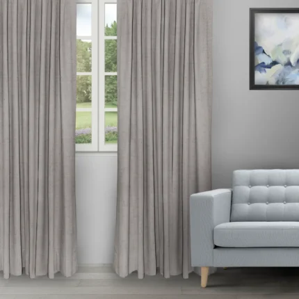 Ripple Fold Drapes | Sand Texture Slate - Ripple Fold image | Curtain Avenue