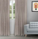 Sand Texture - Taupe Ripple Fold Drapes