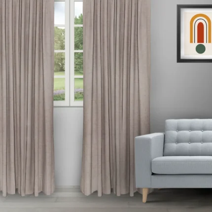 Ripple Fold Drapes | Sand Texture Taupe - Ripple Fold image | Curtain Avenue