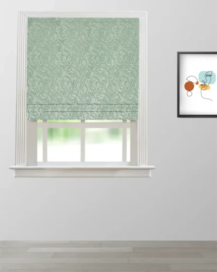 Roman Shades | Siesta - Seafoam Roman Shade | Curtain Avenue