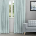 Sprint - Aqua Blue Ripple Fold Drapes