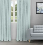 Sprint - Aqua Blue Ripple Fold Drapes