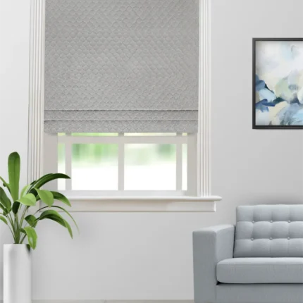 Roman Shades | Sprint Gray - Roman Shade (Webp) | Curtain Avenue