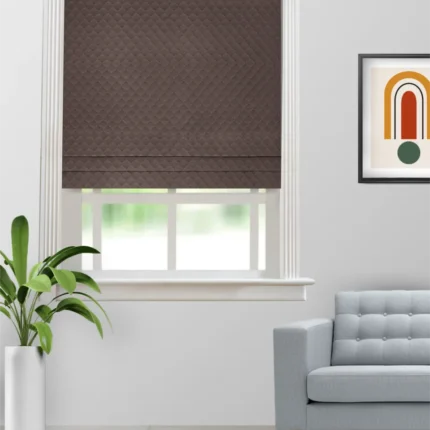 Roman Shades | Sprint Mocha - Roman Shade (Webp) | Curtain Avenue
