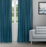 Sprint - Navy Ripple Fold Drapes