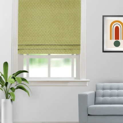 Roman Shades | Sprint Olive - Roman Shade (Webp) | Curtain Avenue
