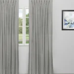 Swiss Dotted - Gray Custom Curtains