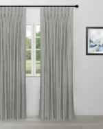 Swiss Dotted - Gray Custom Curtains